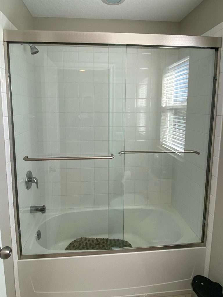 bypass sliding shower door 10