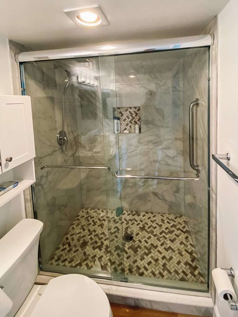 bypass sliding shower door 2